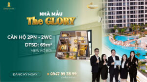 Căn hộ 2 phòng ngủ 69m² view hồ bơi Midori Park – The GLORY giá tốt nhất thị trường