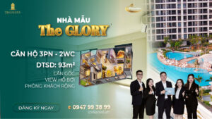 Căn hộ góc 3 phòng ngủ 93m² view hồ bơi Midori Park – The GLORY giá tốt nhất thị trường