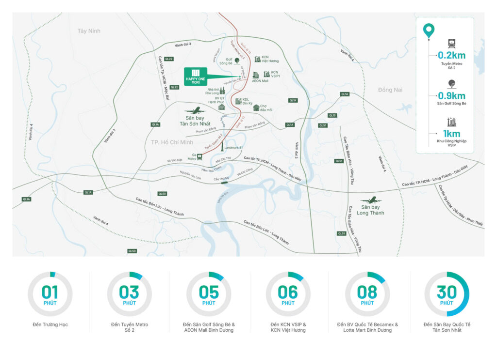 Vị trí Happy One Mori - Stellareal